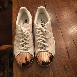 Adidas Superstar Rose Gold Metal Toe
